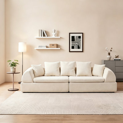 Canapé modulaire 104 po Cloud - Canapé désossé et siège moelleux profond