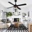 Ventilateur de plafond de style campagnard à cage 48 po Kahliel-507768118-507656236