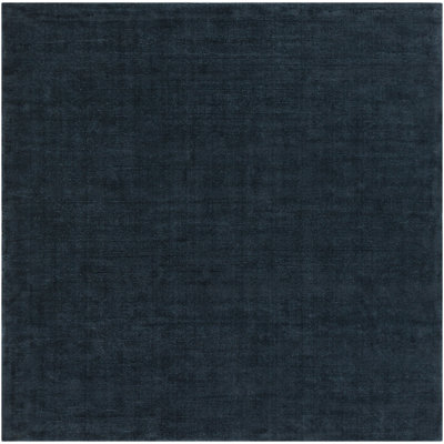 Crowe Dark Blue Hand-Woven Wool Rug