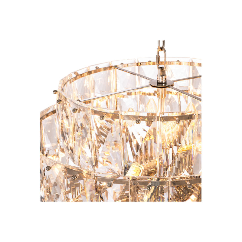 Lustre 26 lumières Amazone L, Transparent