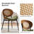 Pateley Mid-Century Modern Rattan Dining Chair Set-107868626-107868624