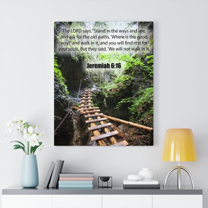 «We Will Not Walk In It», Jeremiah, H 24 po x l 18 po