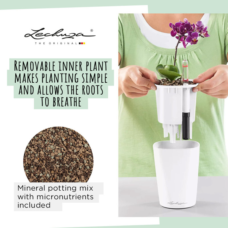 Deltini Pot Planter, Grey