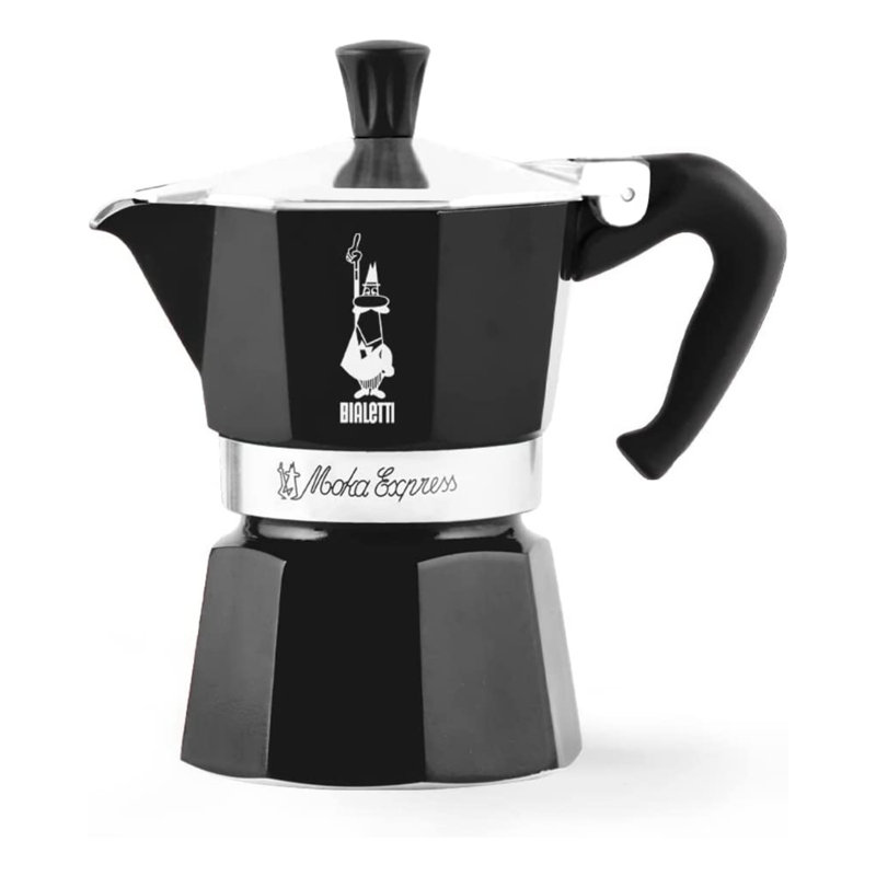 Bialetti Moka Color Percolator Coffee Maker, Black