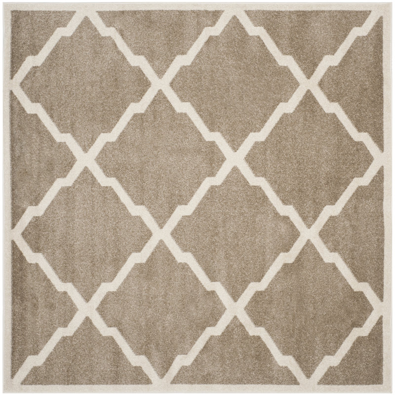 Cowen Geometric Hand Woven Area Rug, Square 213 cm