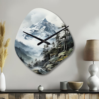 Horloges murales asymétriques vertes et blanches