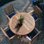 Westminster Teak Outdoor Round Teak Dining Table