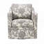 Chaise rembourrée en polyester avec base ronde