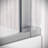 Savena 48'' x 58'' Semi-Frameless Sliding Bathtub Door with CrystalTech Treated 1/4'' Tempered, Clear Glass, Polished Chrome Hardware-120912397
