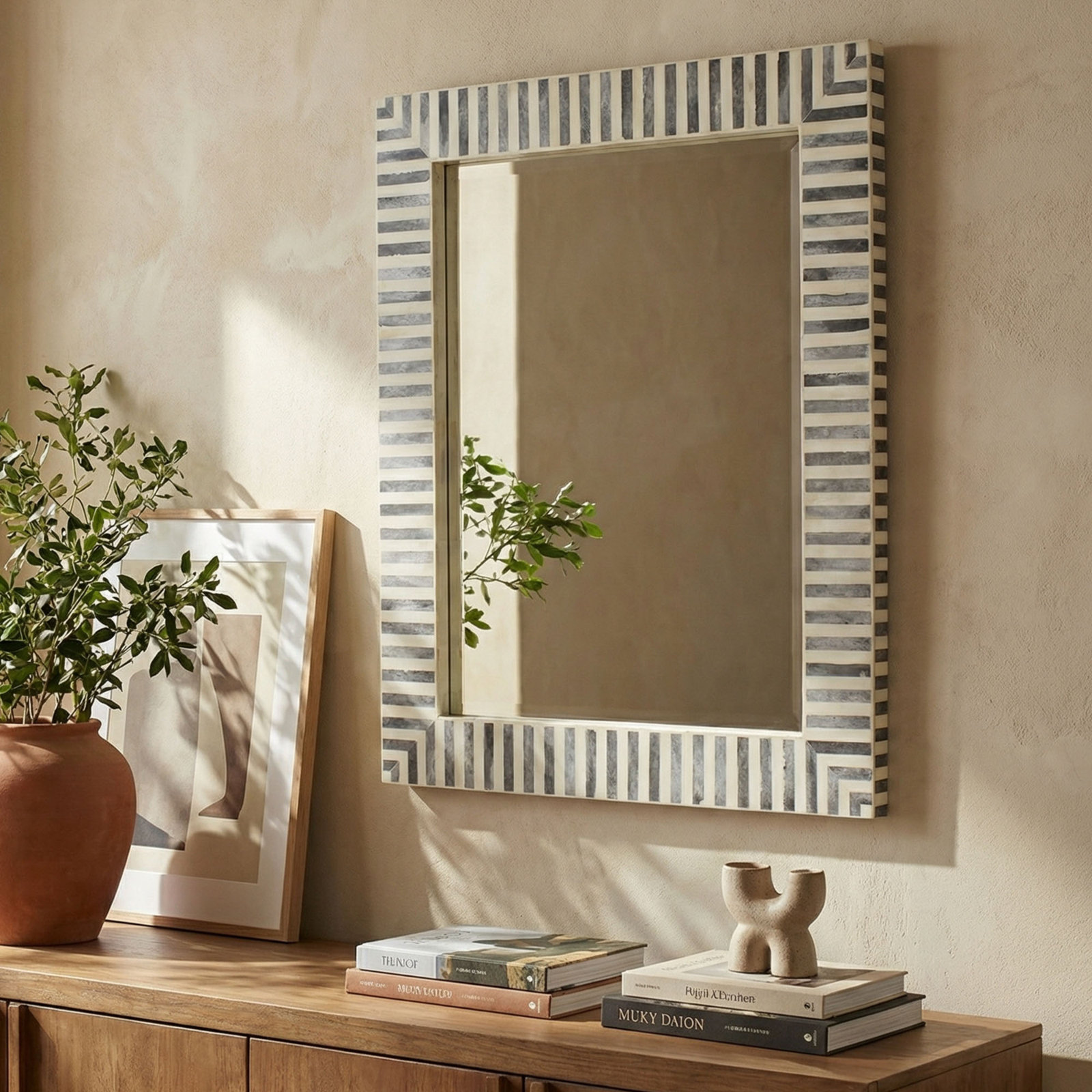 Demson 24" Accent Mirror, Gray