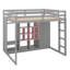 Lit mezzanine double en bois pleine grandeur avec garde-robe et armoire, cadre de lit multi-rangement peu encombrant avec tablettes ouvertes-1689618136-1689618138