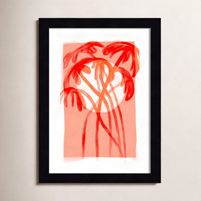 Galya "Palms at Sunset" Print by Treechild