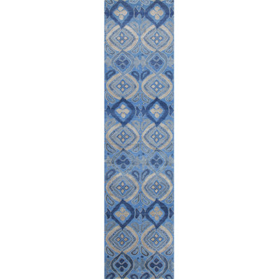 Bali Geometric Area Rug in Blue