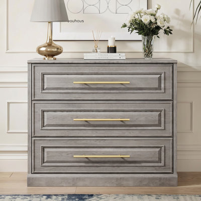 3-Drawer Dresser,Gray