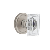 Grandeur Concealed Screw Mechanism Rectangular Knob with Circle Rosette
