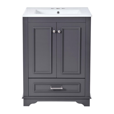 Meuble-lavabo 24 po avec lavabo en céramique