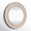 Yalina Framed Wall Mirror 28" Diameter Natural