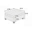 Repose-pieds de salon en tissu 1pc