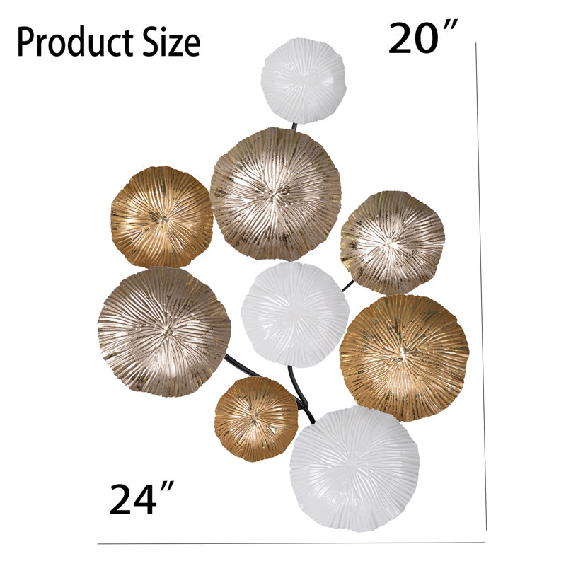 Décoration murale, H 20 po x l 24,4 po x P 2,4 po