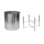 Zendaya Embossed Metal Planter with Stand-1464308645