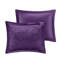 Édredon de luxe en velours mauve pour lit simple / simple TG, rembourrage, literie lavable à la machine avec coussins XL en mauve-120953703-120953712