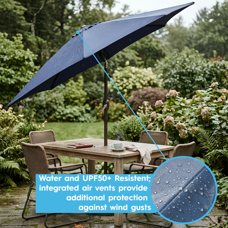 230cm Tilt Cantilever Parasol, Green