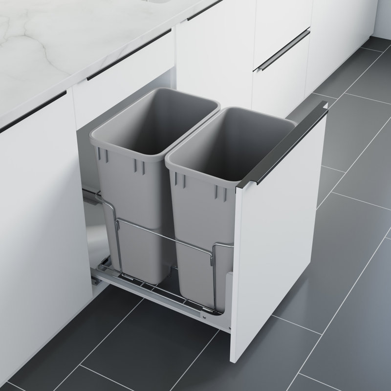 Open Pull Out Trash Can, 18