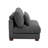 Maelina Upholstered Gray Corduroy Armless Chair with Pillow Back, Single Chair Module Part For Sectional Sofa-107627215