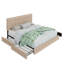 Lit plateforme avec rangement 4 tiroirs et tête de lit ajustable Deyani-845278709-813383061