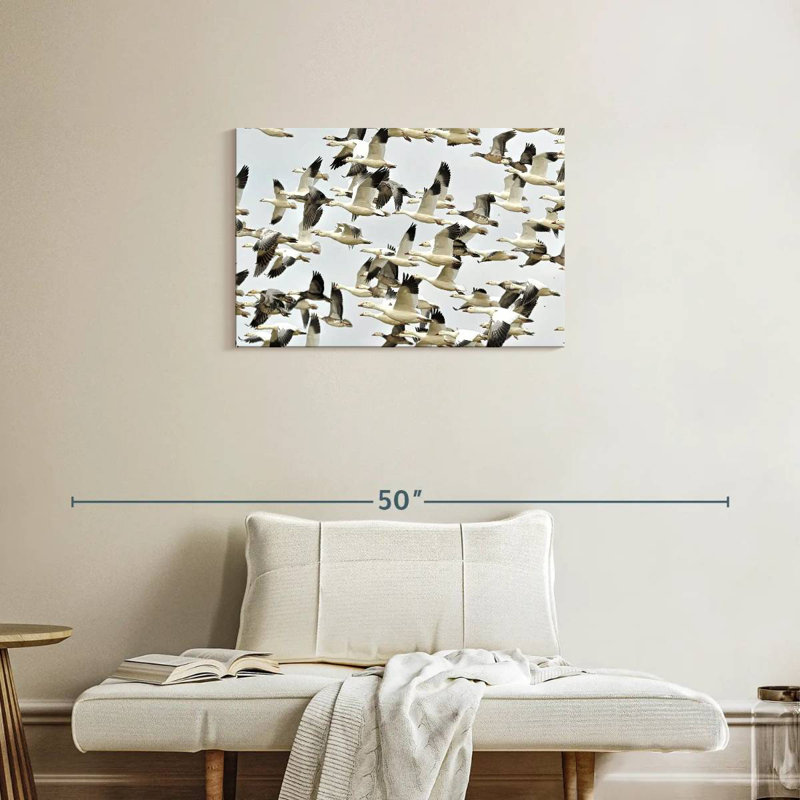 Crowle Flying Snow Geese, 20" H x 30" W