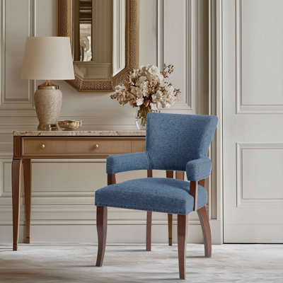 Dawson Upholstered Dining Chair with Padded Arm