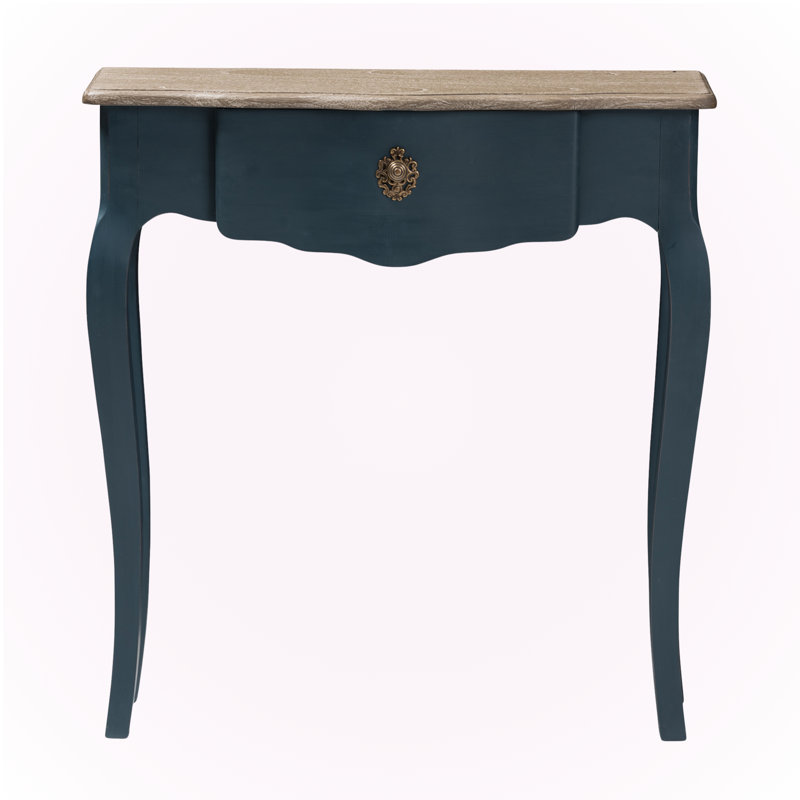 Sylvan classic  Console Table with Spruce Finish, Brown/Blue 31.33'' H X 29.23'' W X 9.7'' D