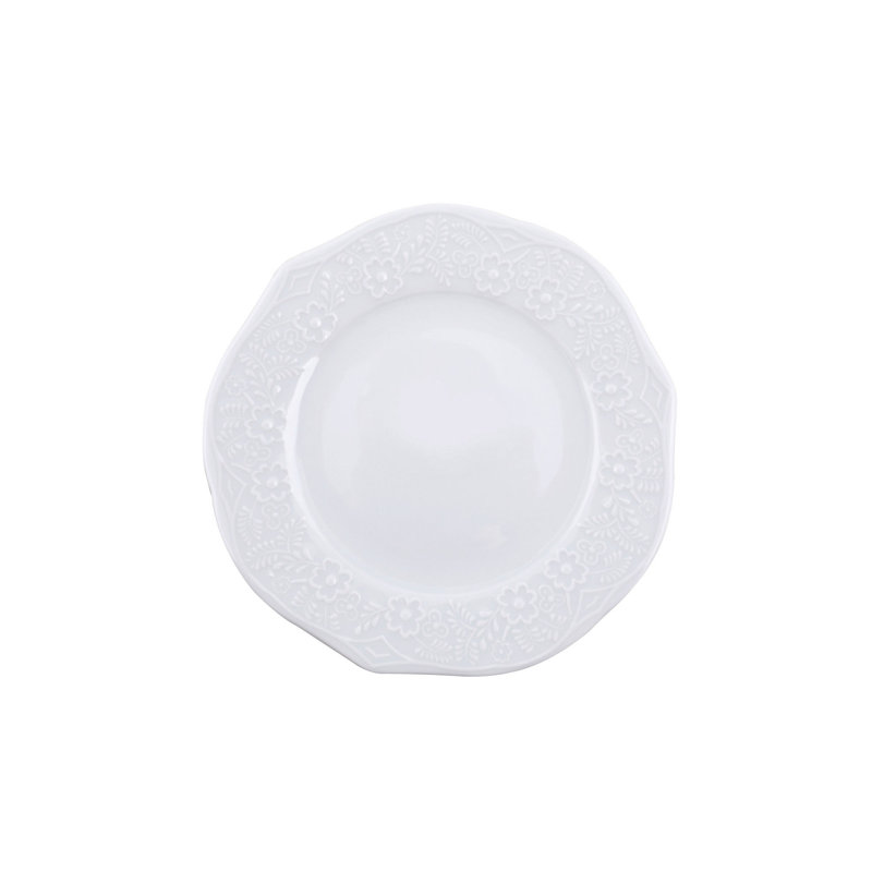 Mossley 83 Piece Porcelain China Dinnerware Set - Service for 6