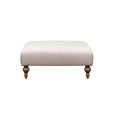 Ettine Ottoman in Orville Porcelain w/ Never Fear Protection