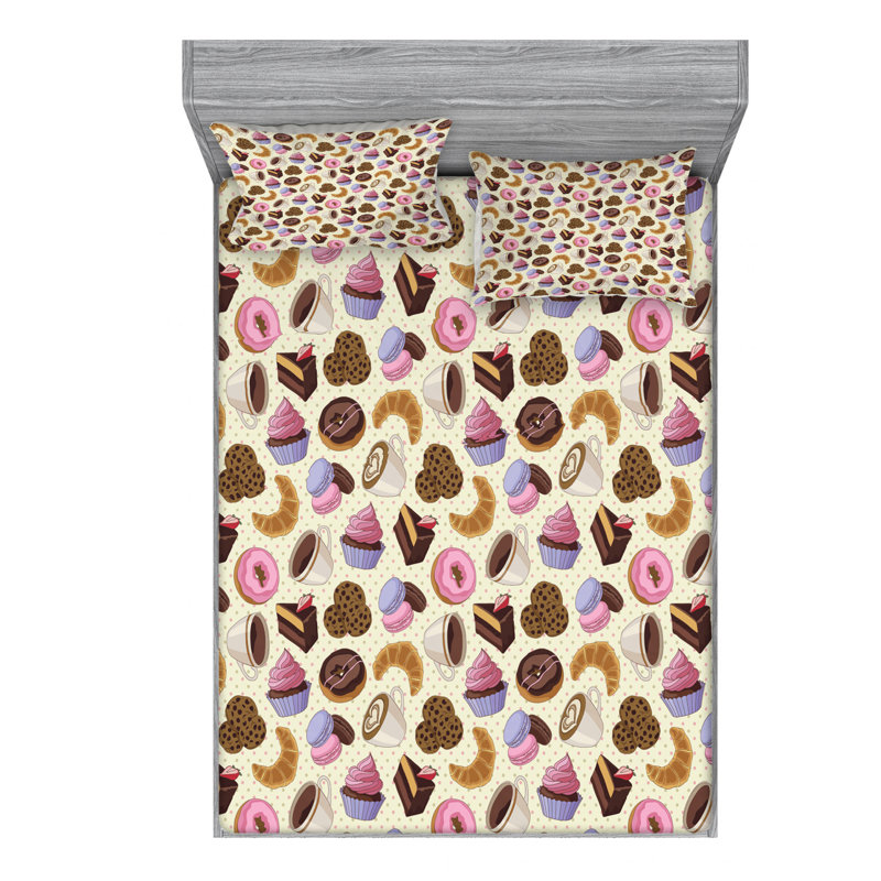 Microfiber Sheet Set, Queen Sheet Set with Fitted Sheet
