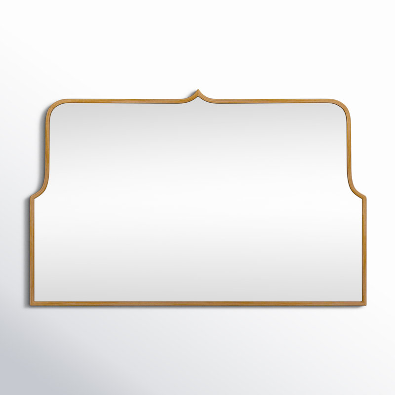 Keris Wide Arch Mirror, Gold, 24" x 37"