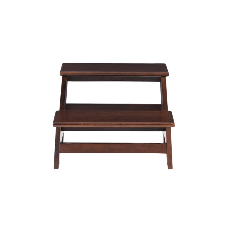 Topsham 2 - Step Manufactured Wood Step Stool, Espresso