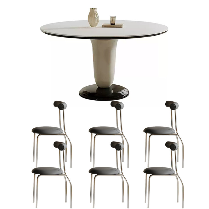Ensemble de table de salle à manger moderne, H 29,5 po x L 47,2 po x l 47,2 po