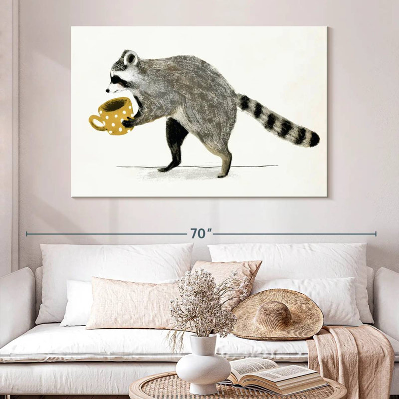 Rascally Raccoon III, H 34 po x l 51 po