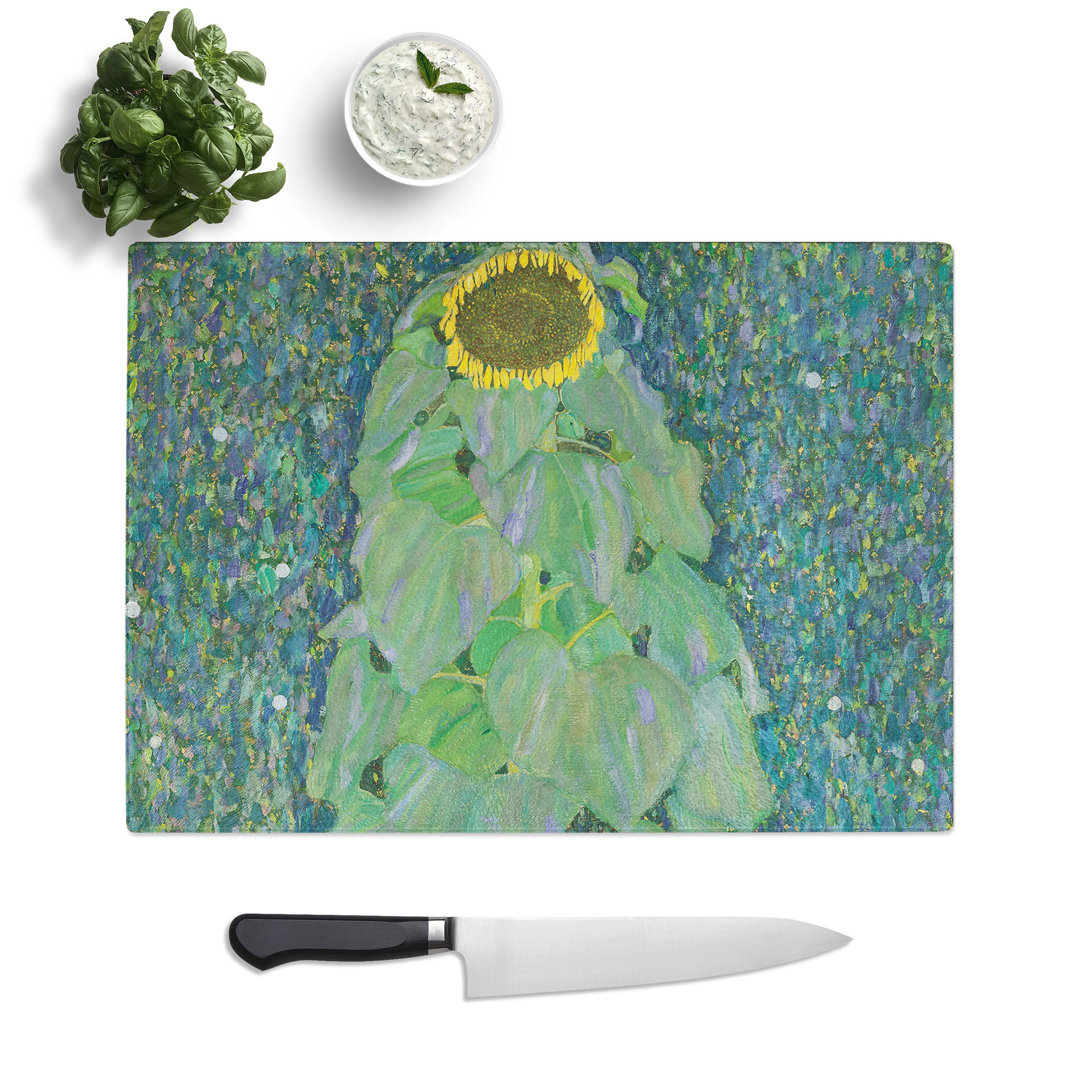 The Sunflower Vol.2 by Gustav Klimt Chopping Board