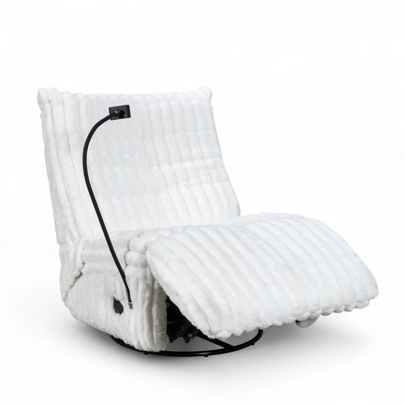 79cm Wide Standard Recliner, White