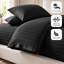 Microfiber Striped Duvet Cover Set with Pillowcases Included-117990081-117990083