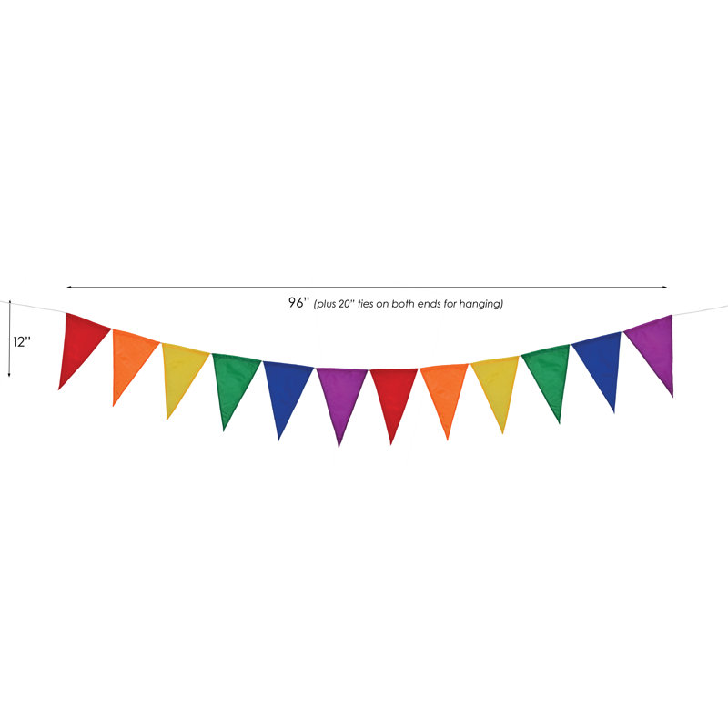 Rainbow Festive Pennant String