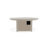Round Rustic Polymer Fire Table with Propane Shelf-124892589-124892599