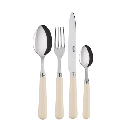 Pop Unis 4 - Piece Stainless Steel Flatware Set - Service for 1