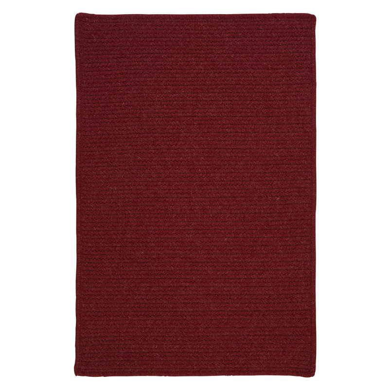 Tapis réversible en mélange de laine Tanguay - Sangria, Rectangle 4 pi x 6 pi