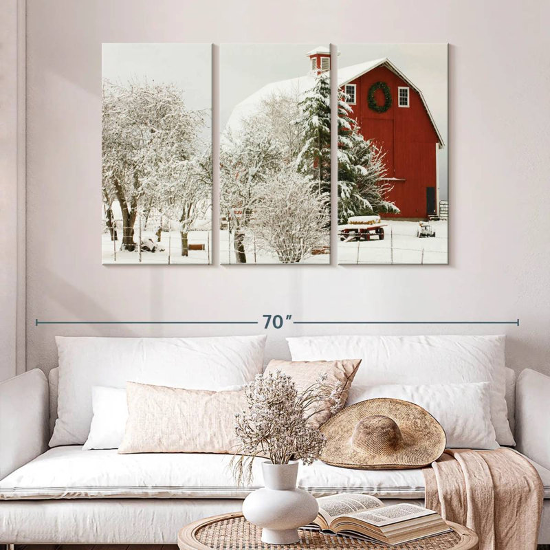 Lilie Festive Barn, H 32 po x l 50 po
