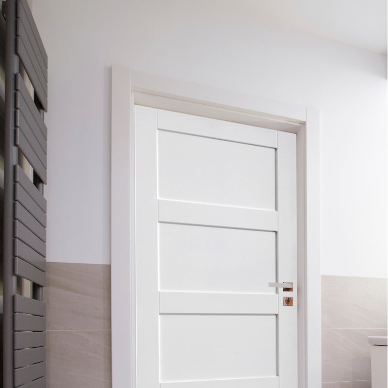 Nantes Veneer Sliding Doors Primed, 198.1cm H x 68.6cm W x 3.5cm D