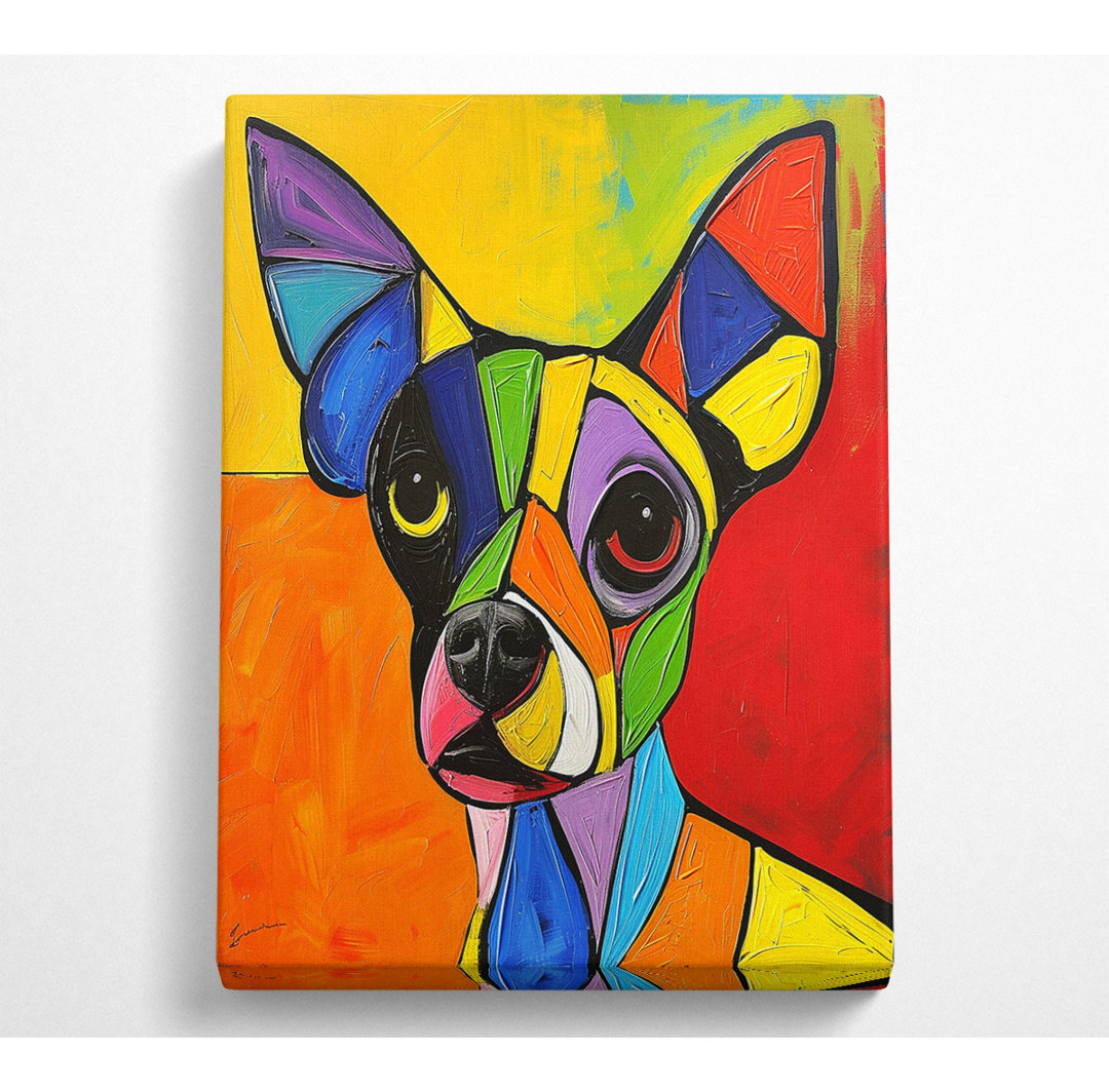 Farbe Chihuahua - Ohne Rahmen Kunstdrucke auf Leinwand