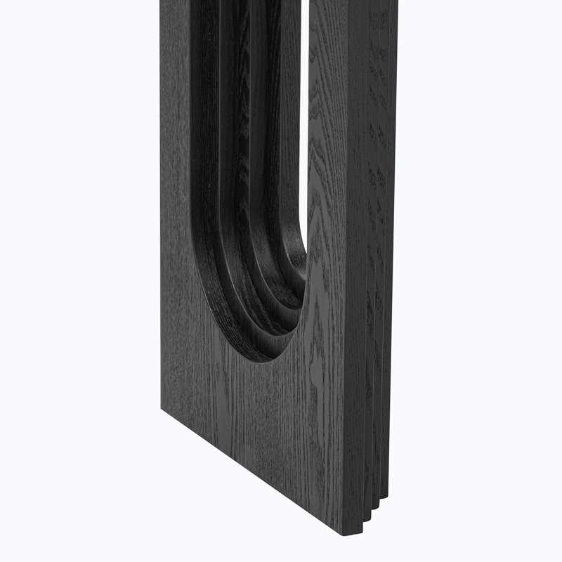 Console en bois, Noir, noir, noir, noir
